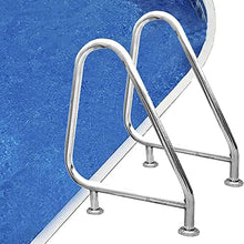 MSHOSAC Pool Handrail Swimming Pool Handrail, 304 Stainless Steel Swimming Pool Railing Anti-Corrosion Pool Handrail, Used for Indoor and Outdoor Swimming Pool Wall Handrails