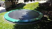 Galactic Xtreme 16ft Round Trampoline with Net Green Pad Black Mat