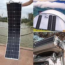 ISOLEI 200W Portable Solar Panel for Power Station,Flexible Monocrystalline Solar Charger,Photovoltaic Solar Cell Modules for Camping Off Grid RV Boat