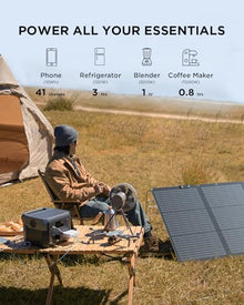 EF ECOFLOW Portable Power Station River 2 Max 500 2 & 160W Solar Panel