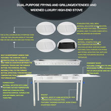 RENJJPBO The Outdoor Barbecue Charcoal BBQ Grill is Durable and Easy to Clean. The Stainless Steel Grilling Mesh is Finely Processed and Durable,