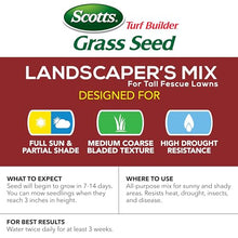 Scotts Turf Builder Grass Seed Landscaper's Mix for Tall Fescue Lawns Bulk