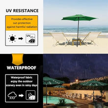 RJYYYDS Large Umbrella Parasol Replacement Canopy for Patio Umbrella 2.3M 2.7M 3M Fits 6 8 Ribs Durable Outdoor Sunshade Coverfor Garden Terrace Frame Not Included