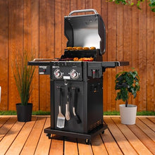 Coleman Revolution 2-Burner Gas Grill, Convertible Propane to Natural Gas, 30,000 BTU, 440 sq in Cooking Area, Outdoor BBQ Grill