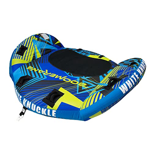 White Knuckle The Boomerang - 3 Rider Inflatable Towable Tube Blue / Yellow