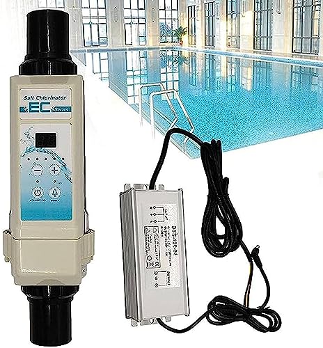 SciAza Salt Water Chlorinator Cell, Salt Chlorinator System, Electrolyzer Swimming Pool Salt Chlorinator, Salt Chlorine Generator System Salt Cell for Home Pool,S alt Chlorine Machine,20g/h