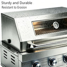32-Inch Built-In Propane Gas Grill Head, 5 Burner, 304 Stainless Steel, 63,100 BTUs, Infrared Rear Burner, Natural Gas Convertible, Outdoor Cooking
