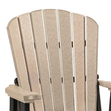 American Furniture Classics OS Home and Office Model 516WWBK Fan Back Balcony Glider in Weatherwood with a Black Base