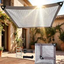 LCPEHGF 31' x 46' Sun Shade Sail Rectangle Outdoor Canopy Cover UV Block for Backyard Porch Pergola Deck Garden Patio (Aluminum, We Make Custom Size)