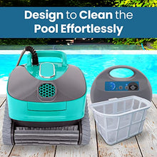 SereneLife Robotic Pool Cleaner, 3 Motor Automatic Pool Vacuum with Dual Brushes, Wall-Climbing Robot, Extensive 50ft Cleaning Range for Indoor and Outdoor Pools