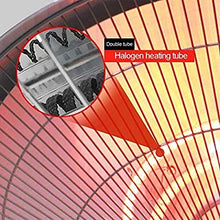 Garden Halogen Patio Heater, Electric Infrared Heater Hanging Lamp Ceiling Mounted Heat Warmer for Balcony Courtyard Radiant Heater Angle Adjustable,Silver