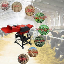 INTSUPERMAI 4-Blade Hay Cutter Pulverizer Grass Crusher Red and Black