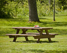 POLYWOOD PT172GR Park 72" Picnic Table, Green