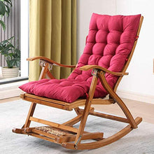 Foldable Rocking Chair with Cushion Foldable Lounge Chair Outdoor Pool Reclining Garden Chair for Patio Poolside and Camping Max.250kg