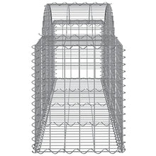 Arched Gabion Baskets 4 pcs Galvanized Iron Outdoor Plant Pots Self-Watering White Black