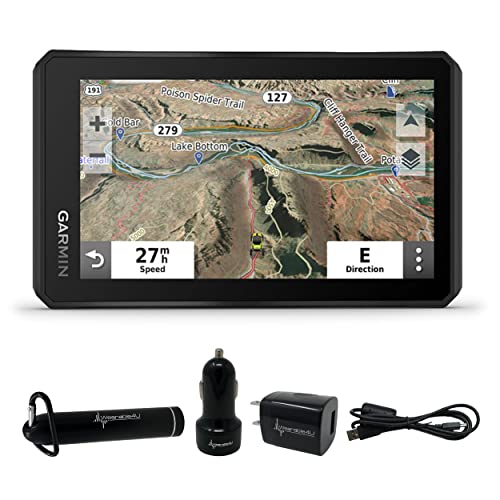 Wearable4U Garmin Tread Base Edition 5.5in Off-Road GPS Navigator with PowerPack Bundle