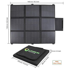 LensunSolar 200W 12V Portable Solar Panel Blanket with Anderson Connectors for Solar Generator Power Station, Lightweight, with 20A MPPT Charger Controller