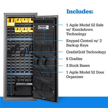 SecureIt Agile Model 52 Pro Gun Safe Grey - Biometric Home Firearm Storage