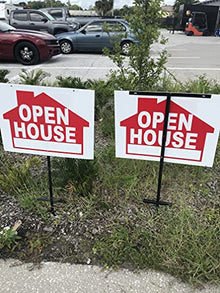 Yard Signs 20 Pack T-Bar Sign Stakes 42, Made in USA, Heavy Duty Metal Stake 42 Tall, Use with Signs 18x24 Inch or 24x36 Inch, T-Bar Stake, Signs are Not Included, (20TBarStake)
