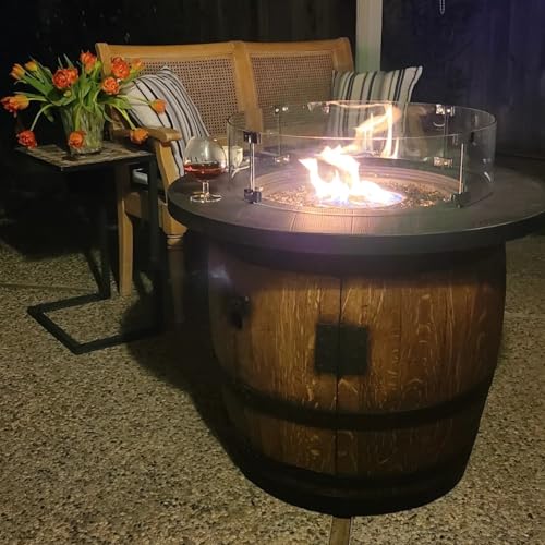 Wine Barrel Fire Pit