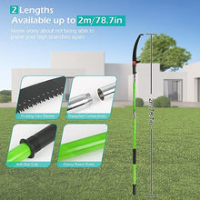 Pole Saw Extendable Pole Pruning Saw, Long Reach Tree Pruning Saw, Telescopic Tree Pruner Garden Tree Lopper, Branch Pruner Cutter (Pole Saw, 2M), GZJ-UK-0674