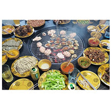 cfycfy987 Grilling Table Household Barbecue Tables Courtyard Outdoor Indoor Balcony Aluminum Alloy Stove Round Table Commercial Outdoor(120cm)