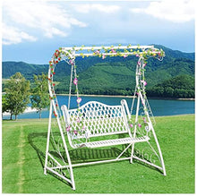 KYTGFH Patio Swing Porch Hang Club Bench Chair,Princess Swing Bed Outdoor Swing Chairs for Adults,Garden Swing Comfy Outdoor Swing Chair Bench
