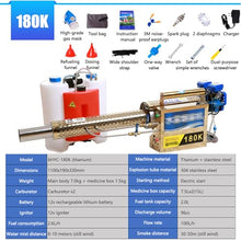 PtaTritious 15L Portable Thermal Fogger Machine,Professional Fogging Machine,Thermal Fogger,Nebulizer for Farmland Garden,30-50m Smoke and 8-10m Water Mist Range 180k