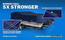 Eevelle Windstorm Pontoon Boat Cover Waterproof MARINEX Fabric Royal Blue