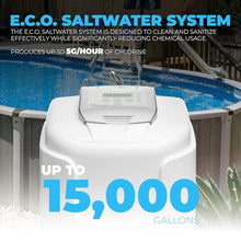 XtremepowerUS Salt Chlorine Generator - for Above Ground Swimming Pools up to 15,000 Gallons, Salt Water System Chlorinator Built-in Timer with E.C.O. Salt Cell Genertaor