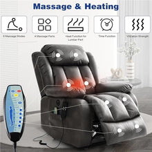 Infinite Position Power Lift Recliner with Massage Heat for Seniors