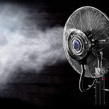 DFEDHF Industrial Misting Fan with Oscillating Cooling Mist Humidifier Adjustable Speed Misting Cooling Fan for Home Office and Restaurant Mobile Atomization Stand Fan in W