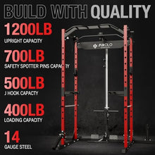 Mikolo Power Cage with LAT Pulldown Red