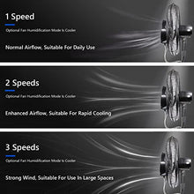 KUYBTU 3 Speeds Misting Fan Waterproof Spray Cooling Fan Industrial Fan Outdoor Patio Backyards Water Tank Electric Fans, 90° Oscillation-81cm/31.9in