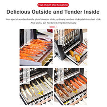 Electric Rotisserie Grill for Kebabs, Skewers and Roasts Smoke Free 360 Degrees Rotating with 16 Skewers, Multi-Function Electric Grill Smokeless Shawarma Rotating Oven Barbecue Grill for Home Use