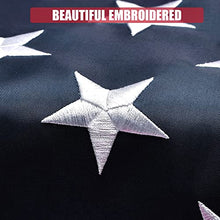 VICDRIA Giant American Flag 30x60 Outdoor Heavy Duty Embroidered Stars