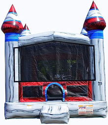 JumpOrange Titanium Commercial Inflatable Bounce House with Blower Grey