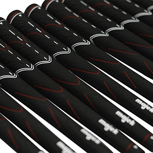 Majek Grips 200 pcs Tour Pro Midsize Golf Grips Black