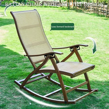 Ergonomic Outdoor Rocking Chair with Curved Design Lumbar Support, Suitable for Large Patios Gardens Porches(Yellow,113 * 95 * 59cm)