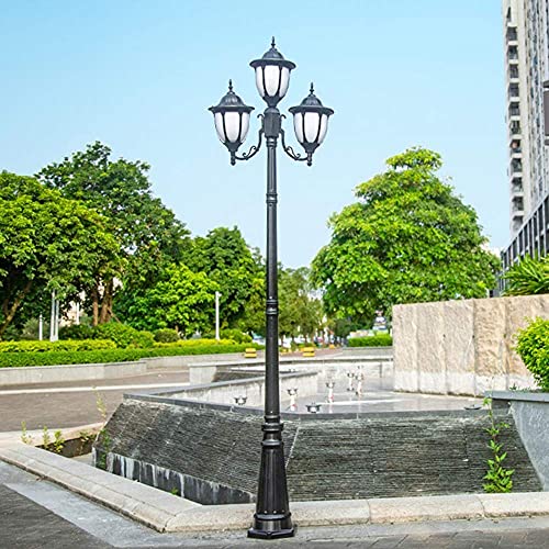 Lamp Post Lights Outdoor,Led Lawn Lamp Outdoor High Pole Lamp Community Path Light Garden Landscape Lamp Lighting European Victorian Victorian Style Villa 2.6 Meters Courtyard Street Lamp