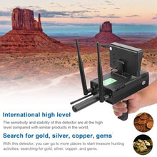 JDXQBLD 20M Depth Professional Rechargeable Underground Metal Finder, 1000M Long Range Metal Detector, Convenient and Efficient & User-Friendly Design, for Outdoor Enthusiast, Gold, S