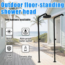 WTRYRN Freestanding Outdoor Shower, 304 Stainless Black Shower Kit 2