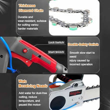13In/18In Electric Concrete Chainsaw, 5800W/6500W Handheld Chainsaw Wall Cutter, Diamond Chain Saw for Concrete, Water Fed Concretes Cutter, Dust Free Concretes Chainsaws