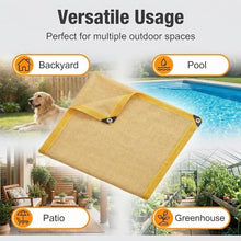 ZGLCQSGY 90% Sun Shade Cloth with Grommets, 21' X 27' Pergola Shade Cover Canopy, Mesh Tarp Sun Screens for Patio, Outdoor, Garden, Backyard, Yellow