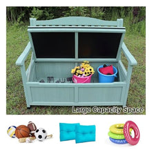 JINGSHIQIAOPL 55 Gallon Outdoor Storage Bench, Outdoor Bench for Garden with Armrest, Park Bench for 1-3 Adult for Yard, Front Porch, Max Load 660 LBS(Brown)