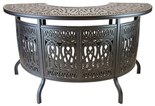 Patioland Elizabeth Outdoor Patio 5pc Party Bar Set Cast Aluminum Dark Bronze
