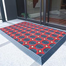 GTPBAO Outdoor Floor Mats with Circle Brush - Anti Slip Rubber Drainage Mat for Commercial Kitchen Garage Garden, Heavy Duty(150x240cm/59x94.5in)