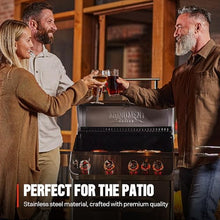 Monument Grills 4+1 Burner Natural Gas Grill with Natural Gas Hose, 50,000 BTU Stainless Steel Outdoor Patio Barbecue Grill, Broil Zone Fast Heating, Knob Lights, and Easy Cleanup, M415BZNG