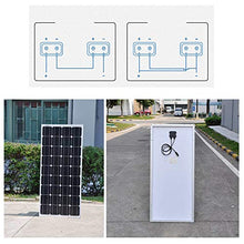 5JJJLOOOPP 50/70/80/100 W 12V Monocrystalline Solar Panel Energy Saving Power Generation System for Home or Outdoor Can be Used to Charge 12v Battery (Long 100W) (Short 100W)