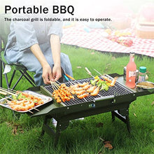 Grill Fold Charcoal Tabletop Mini Stand Outdoor Camping Barbecue Furnace Cooking Tool